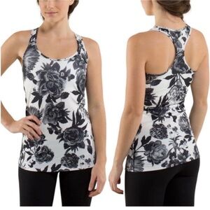 Lululemon Athletica Black and White Racerback Tank Top